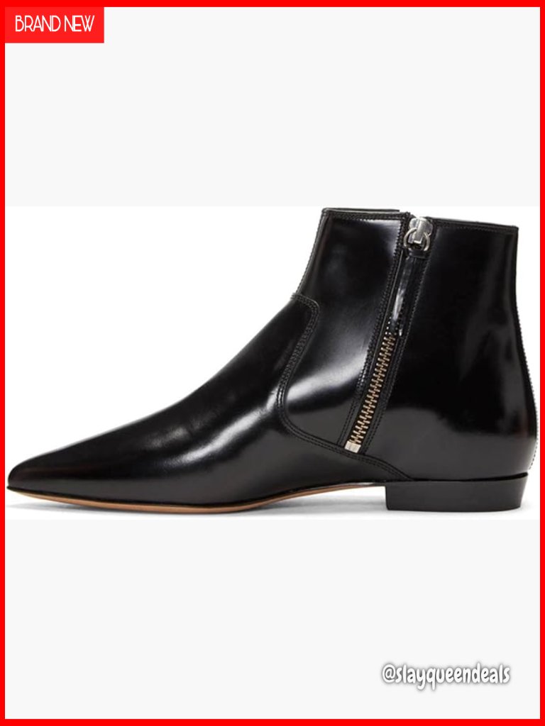 Formal Pointed Toe Ankle Booties With Side Zippers Office Dress Flats